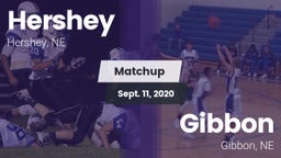 Matchup: Hershey  vs. Gibbon  2020
