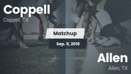 Matchup: Coppell  vs. Allen  2016