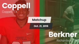 Matchup: Coppell  vs. Berkner  2016