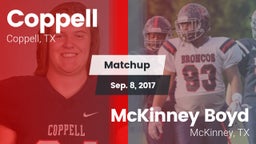 Matchup: Coppell  vs. McKinney Boyd  2017
