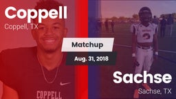 Matchup: Coppell  vs. Sachse  2018