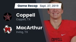 Recap: Coppell  vs. MacArthur  2019