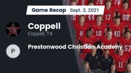 Recap: Coppell  vs. Prestonwood Christian Acadeny 2021