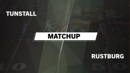 Matchup: Tunstall  vs. Rustburg  2016