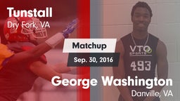 Matchup: Tunstall  vs. George Washington  2016