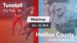 Matchup: Tunstall  vs. Halifax County  2016