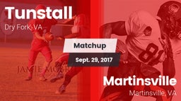 Matchup: Tunstall  vs. Martinsville  2017