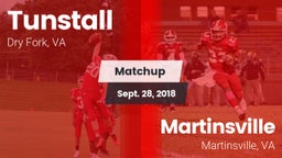 Matchup: Tunstall  vs. Martinsville  2018