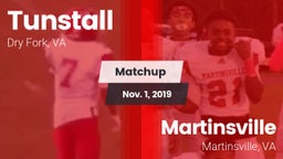 Matchup: Tunstall  vs. Martinsville  2019