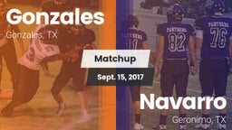 Matchup: Gonzales  vs. Navarro  2017