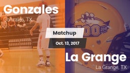 Matchup: Gonzales  vs. La Grange  2017