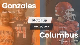 Matchup: Gonzales  vs. Columbus  2017