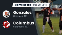 Recap: Gonzales  vs. Columbus  2017
