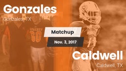 Matchup: Gonzales  vs. Caldwell  2017