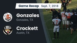 Recap: Gonzales  vs. Crockett  2018