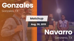 Matchup: Gonzales  vs. Navarro  2019