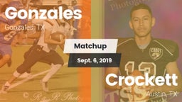Matchup: Gonzales  vs. Crockett  2019