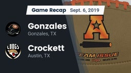Recap: Gonzales  vs. Crockett  2019