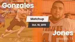 Matchup: Gonzales  vs. Jones  2019