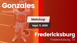 Matchup: Gonzales  vs. Fredericksburg  2020