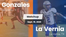 Matchup: Gonzales  vs. La Vernia  2020