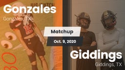 Matchup: Gonzales  vs. Giddings  2020