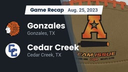 Recap: Gonzales  vs. Cedar Creek  2023