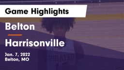 Belton  vs Harrisonville  Game Highlights - Jan. 7, 2022