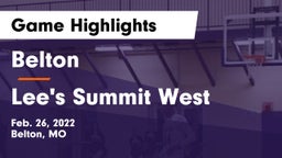 Belton  vs Lee's Summit West  Game Highlights - Feb. 26, 2022