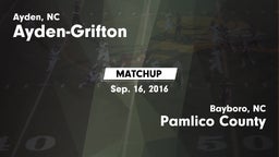 Matchup: Ayden-Grifton High vs. Pamlico County  2016