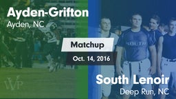 Matchup: Ayden-Grifton High vs. South Lenoir  2016