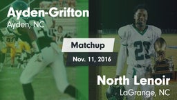 Matchup: Ayden-Grifton High vs. North Lenoir  2016