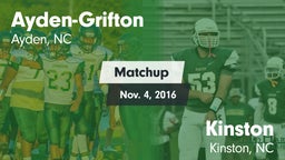 Matchup: Ayden-Grifton High vs. Kinston  2016