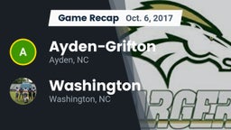 Recap: Ayden-Grifton  vs. Washington  2017