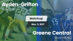 Matchup: Ayden-Grifton High vs. Greene Central  2017