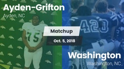 Matchup: Ayden-Grifton High vs. Washington  2018