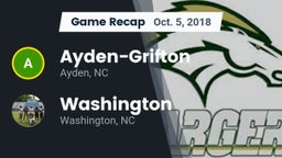 Recap: Ayden-Grifton  vs. Washington  2018