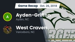 Recap: Ayden-Grifton  vs. West Craven  2018