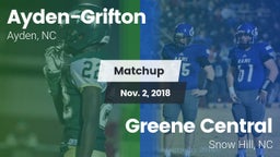 Matchup: Ayden-Grifton High vs. Greene Central  2018