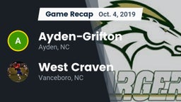 Recap: Ayden-Grifton  vs. West Craven  2019