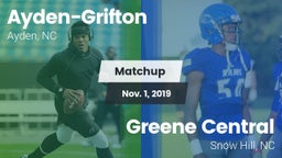 Matchup: Ayden-Grifton High vs. Greene Central  2019