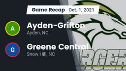 Recap: Ayden-Grifton  vs. Greene Central  2021