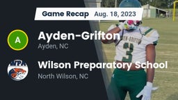 Recap: Ayden-Grifton  vs. Wilson Preparatory School 2023