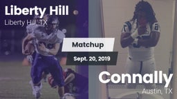 Matchup: Liberty Hill High vs. Connally  2019