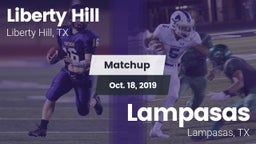 Matchup: Liberty Hill High vs. Lampasas  2019