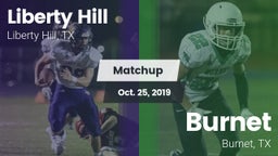 Matchup: Liberty Hill High vs. Burnet  2019