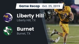 Recap: Liberty Hill  vs. Burnet  2019