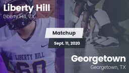 Matchup: Liberty Hill High vs. Georgetown  2020