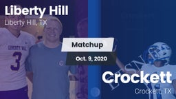 Matchup: Liberty Hill High vs. Crockett  2020