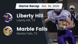 Recap: Liberty Hill  vs. Marble Falls  2020